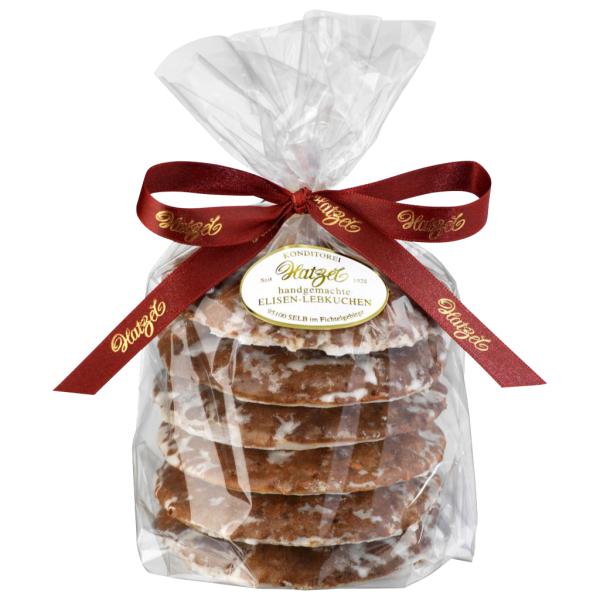 6 Elisen-Lebkuchen, Zuckerglasur